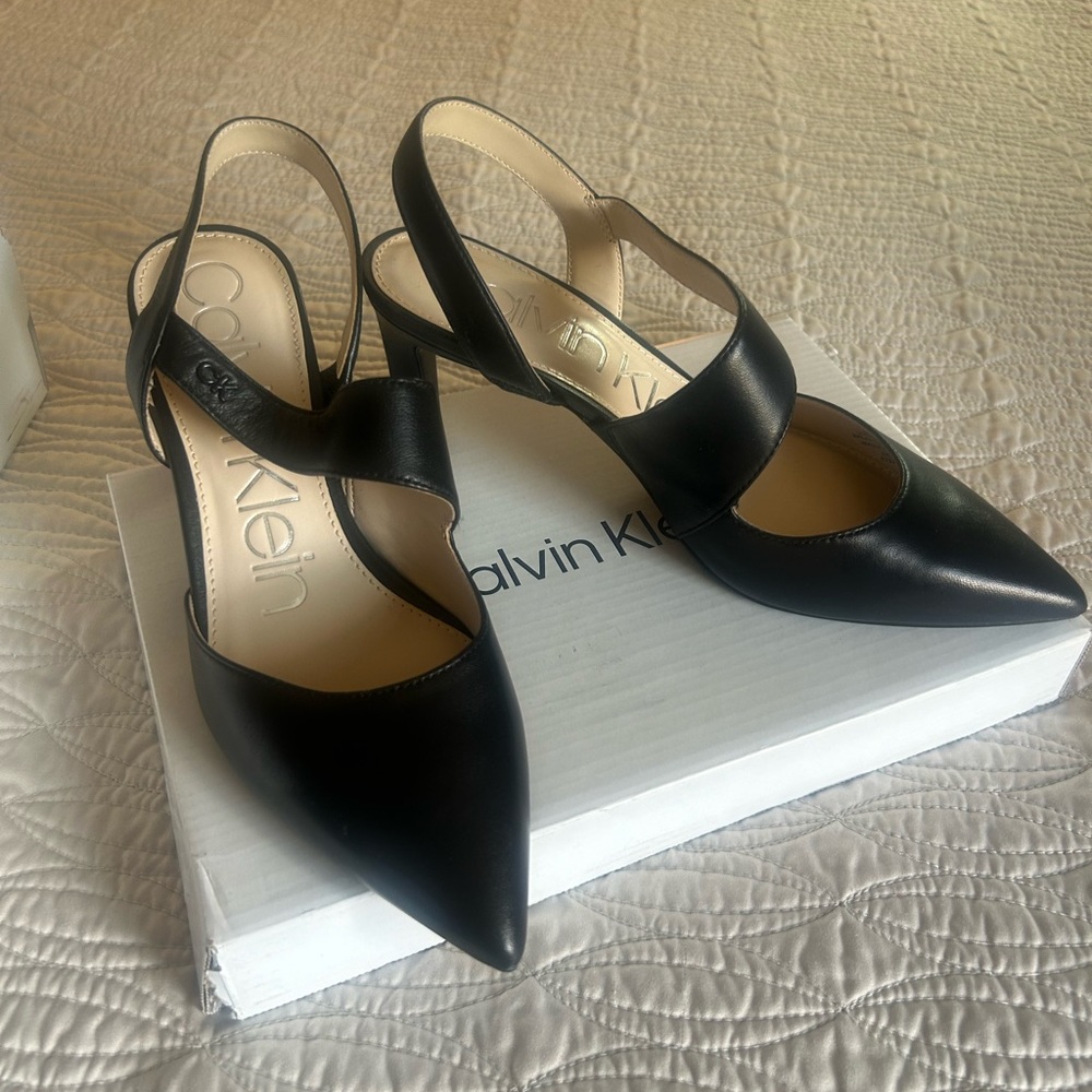 Calvin Klein Black Heels Size 7